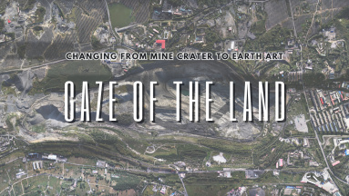 Changing from mine crater to earth art