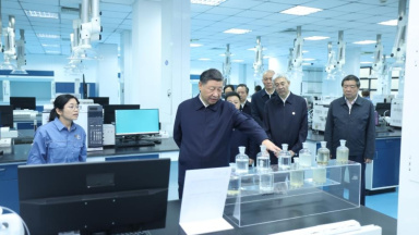 Xi inspects Jiujiang in east China's Jiangxi Province